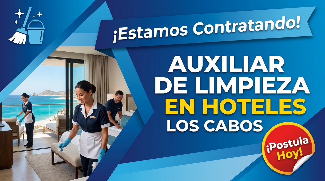 Lee más sobre el artículo Auxiliar de limpieza en hoteles en Los Cabos