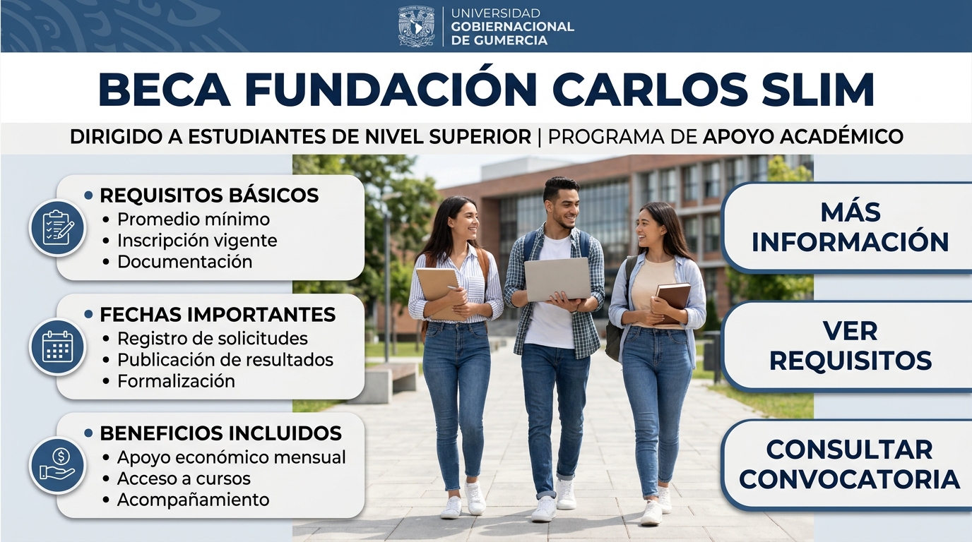 Lee más sobre el artículo Beca Fundación Carlos Slim
