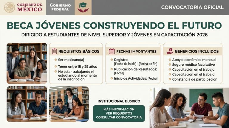 Lee más sobre el artículo Beca Jóvenes Construyendo el Futuro