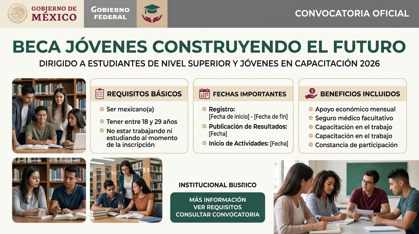 Lee más sobre el artículo Beca Jóvenes Construyendo el Futuro