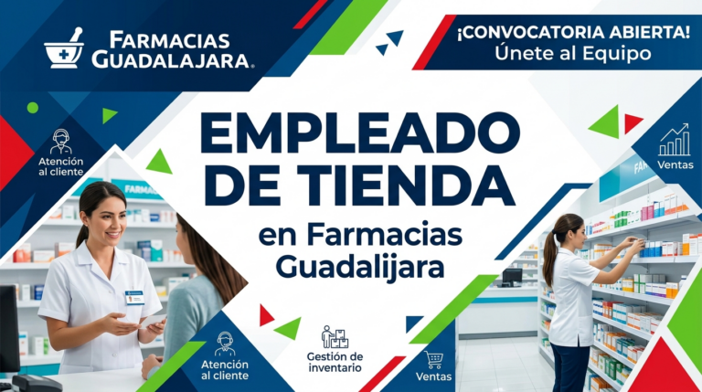 Lee más sobre el artículo Empleado de tienda en Farmacias Guadalajara
