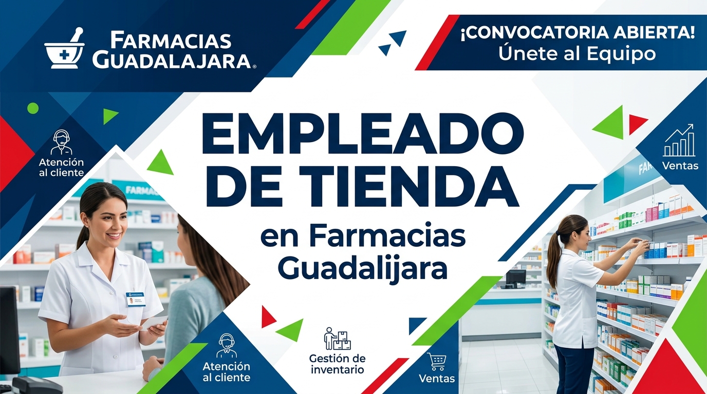 Lee más sobre el artículo Empleado de tienda en Farmacias Guadalajara