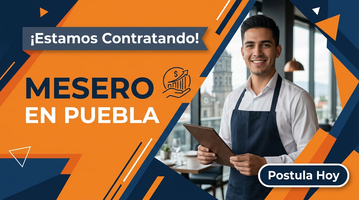 Lee más sobre el artículo Mesero en restaurante en Puebla
