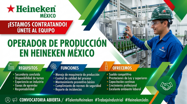 Lee más sobre el artículo Operador de producción en Heineken México