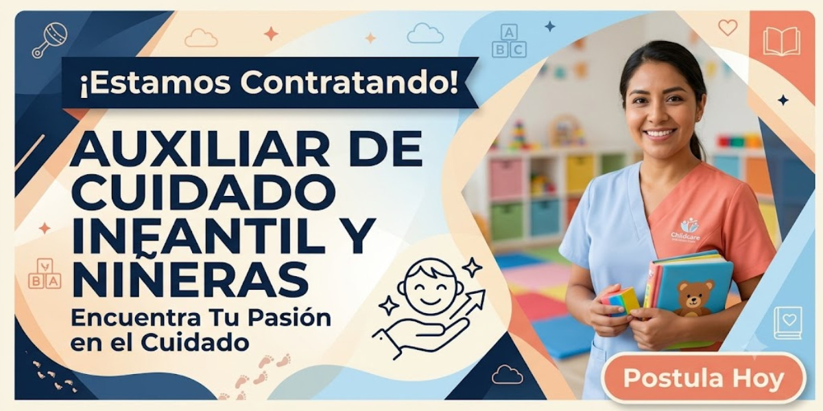 En este momento estás viendo Auxiliar de Cuidado Infantil y Niñeras 🧸🍼